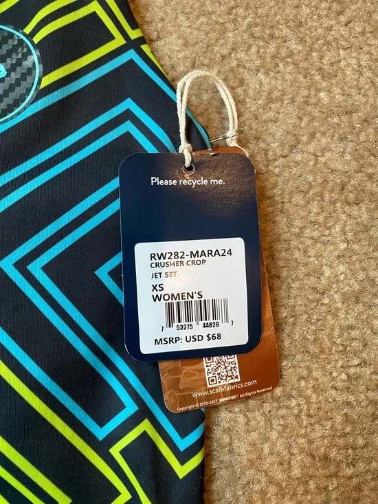 Rabbit Racerback Tank Top in Neon Geo Print - Picture 2 of 4